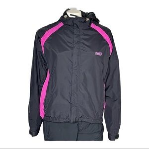 Coleman Hooded Zip Up Jacket Sz S/M